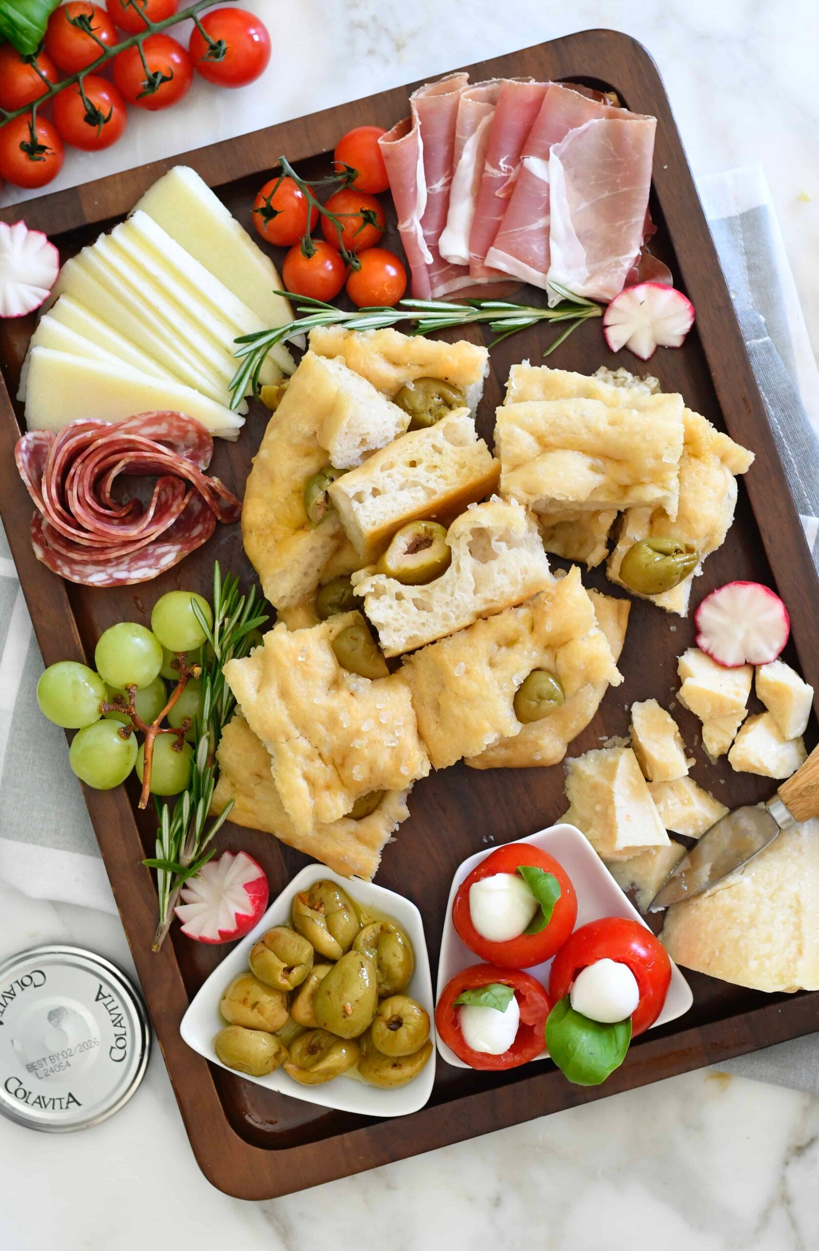 Italian Focaccia Bread with Olives