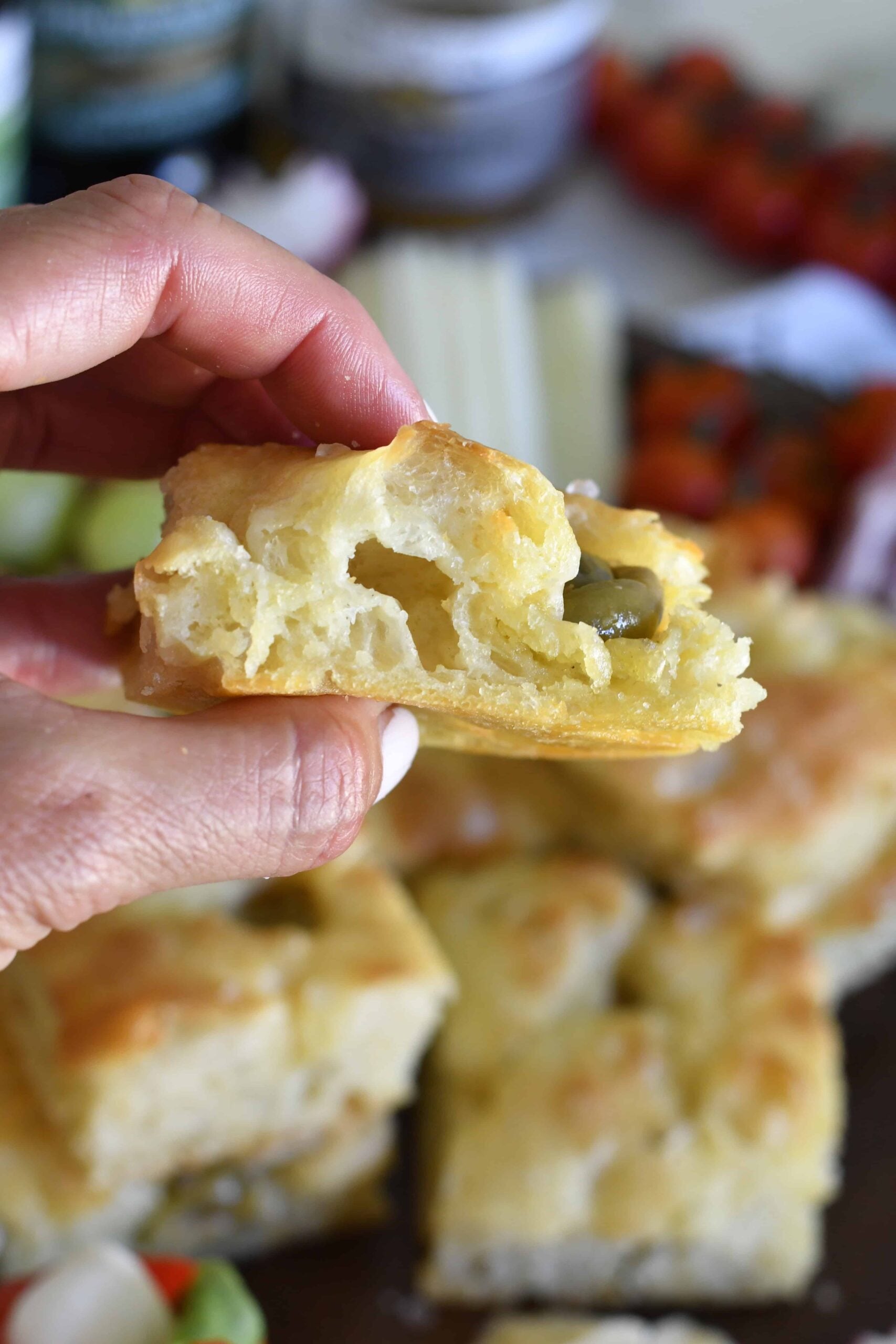 Italian Focaccia Bread with Olives