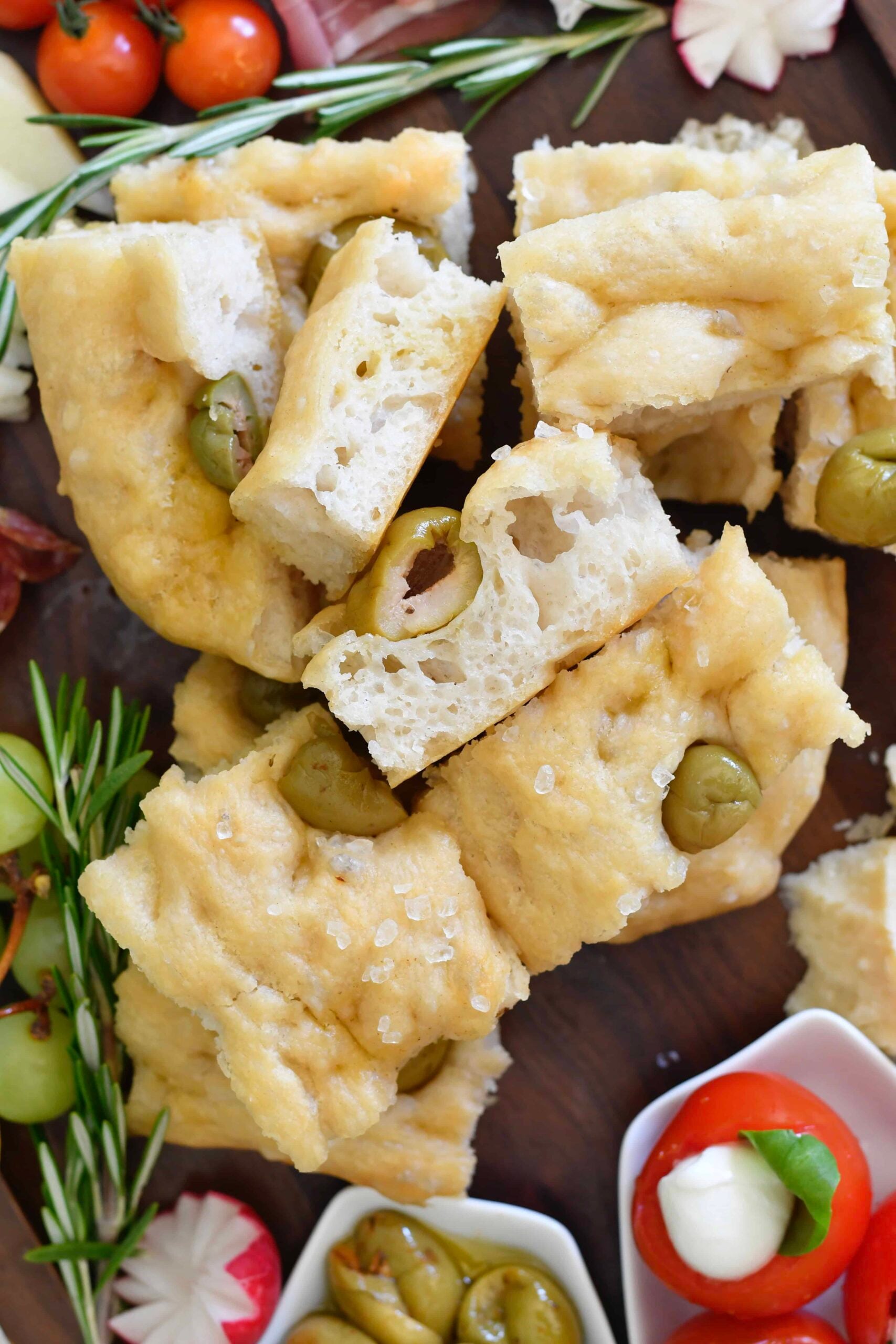 Italian Focaccia Bread with Olives