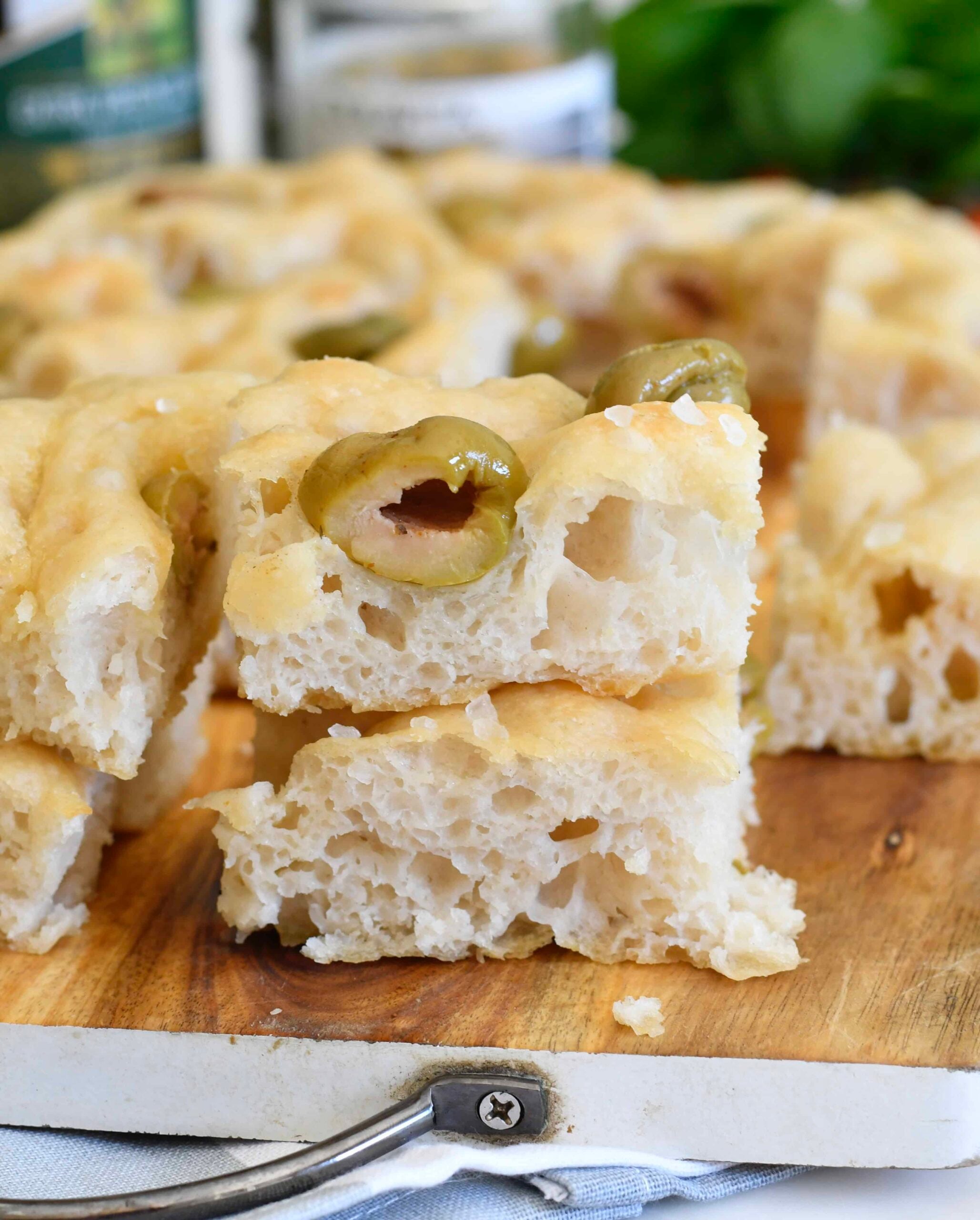 Italian Focaccia Bread with Olives