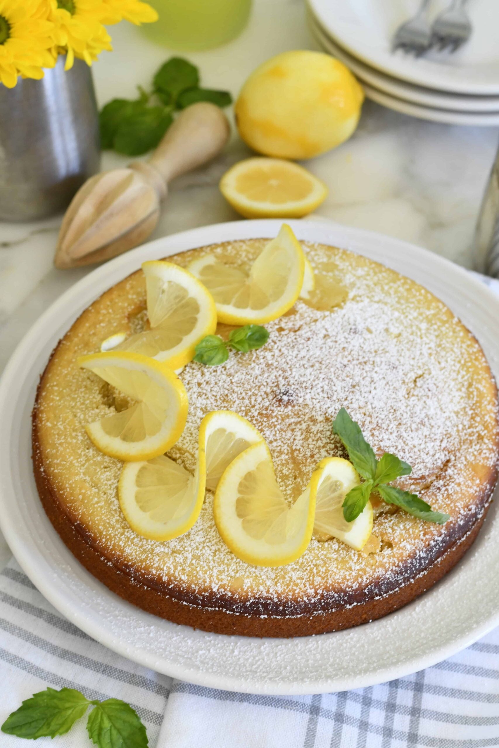 Italian Limoncello Ricotta Cake