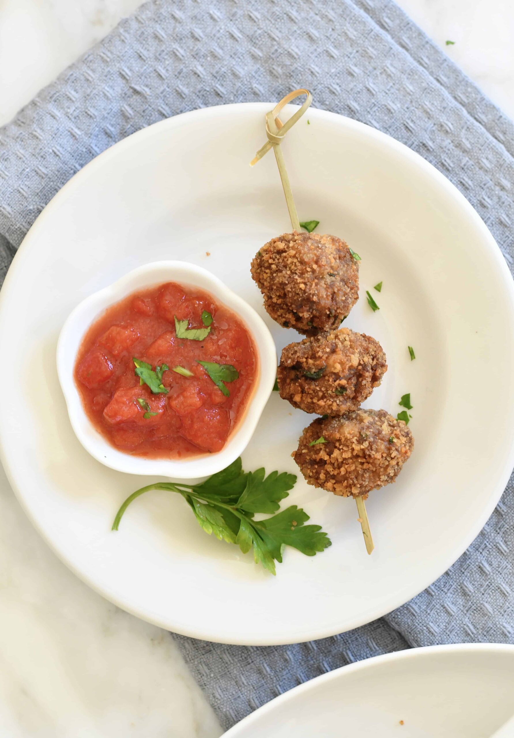 talian Fried (or AirFried) Meatball - Polpette Fritte