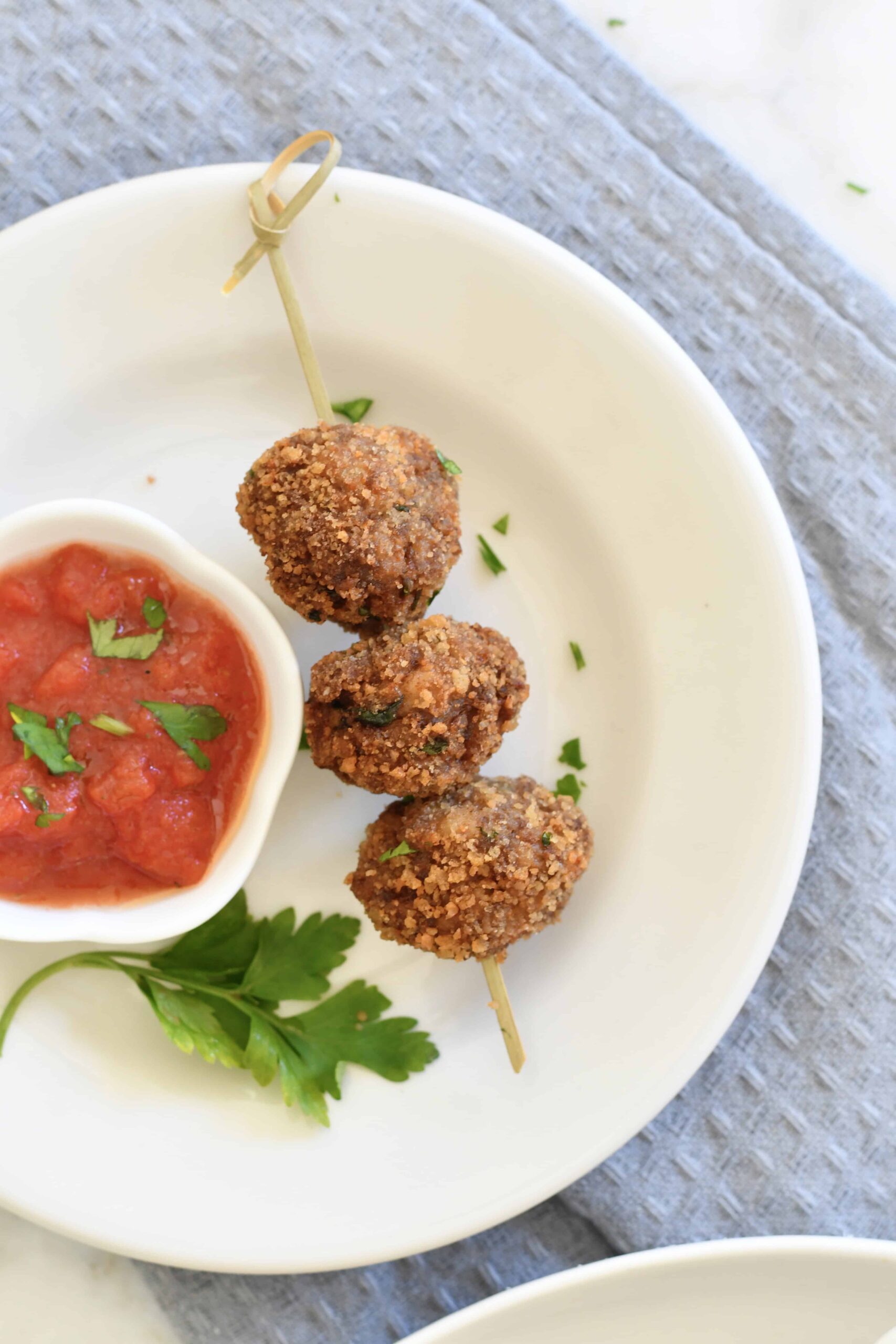 talian Fried (or AirFried) Meatball - Polpette Fritte