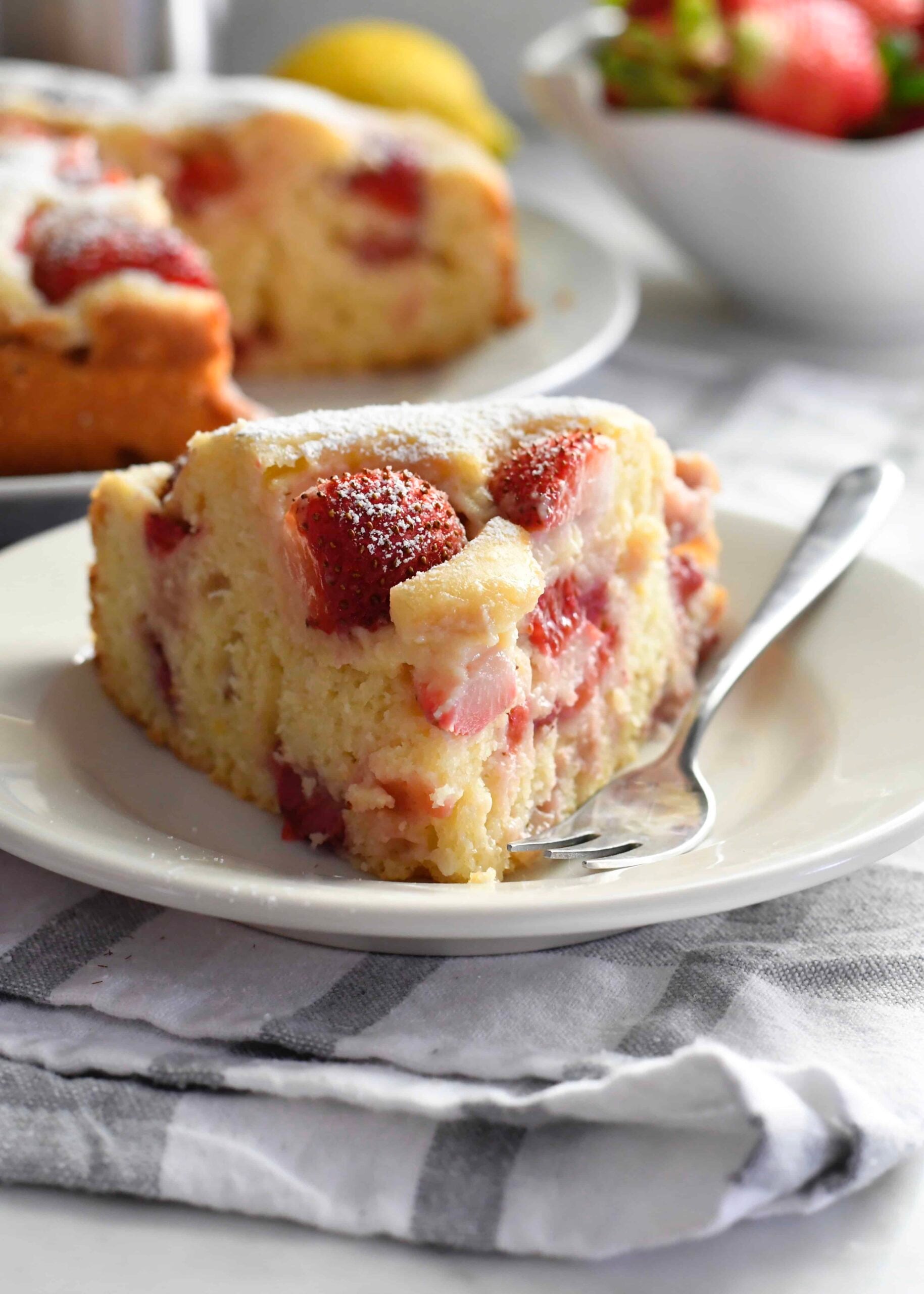 Strawberry Lemon Ricotta Cake