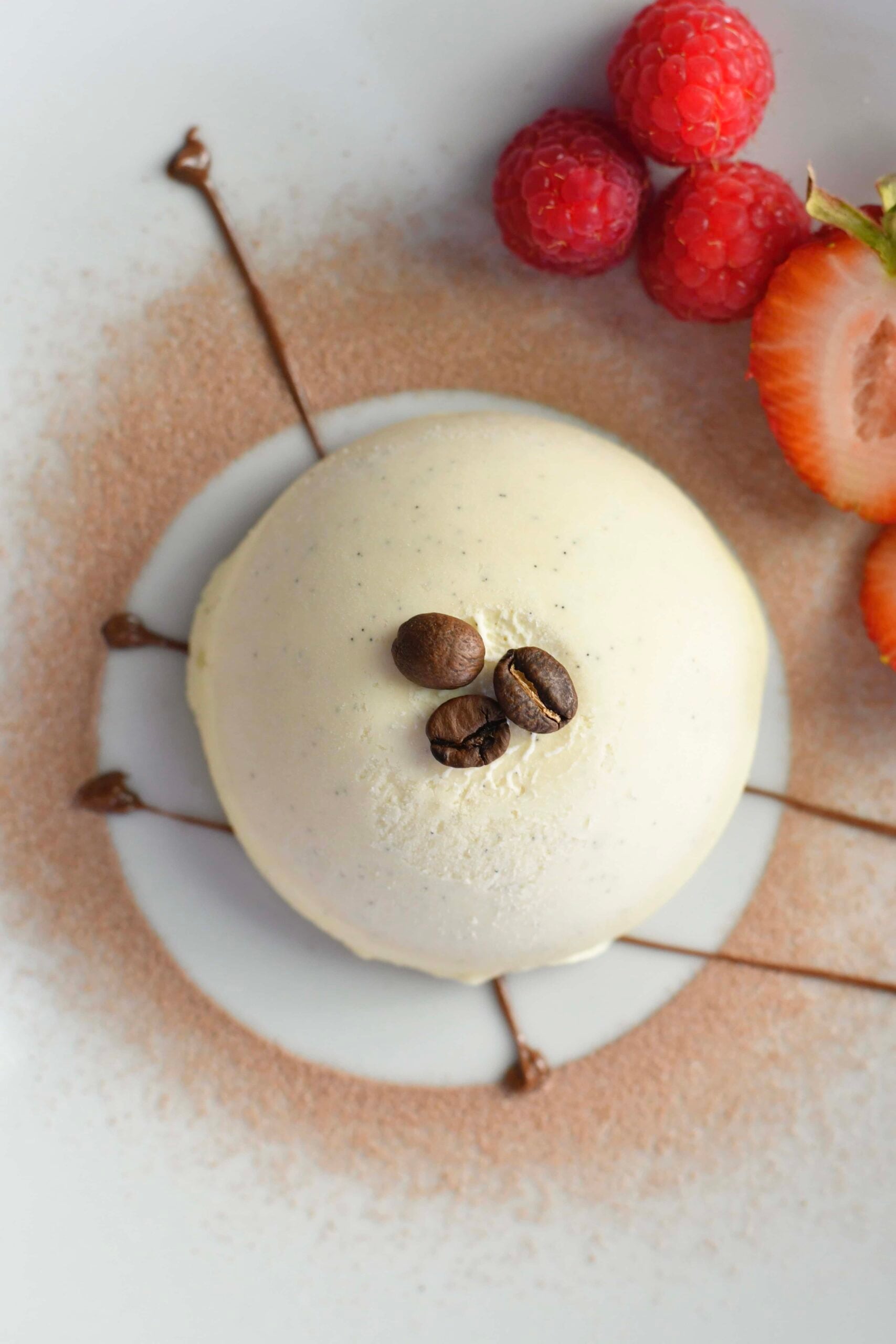 Two-layer Espresso & White Chocolate Italian Semifreddo