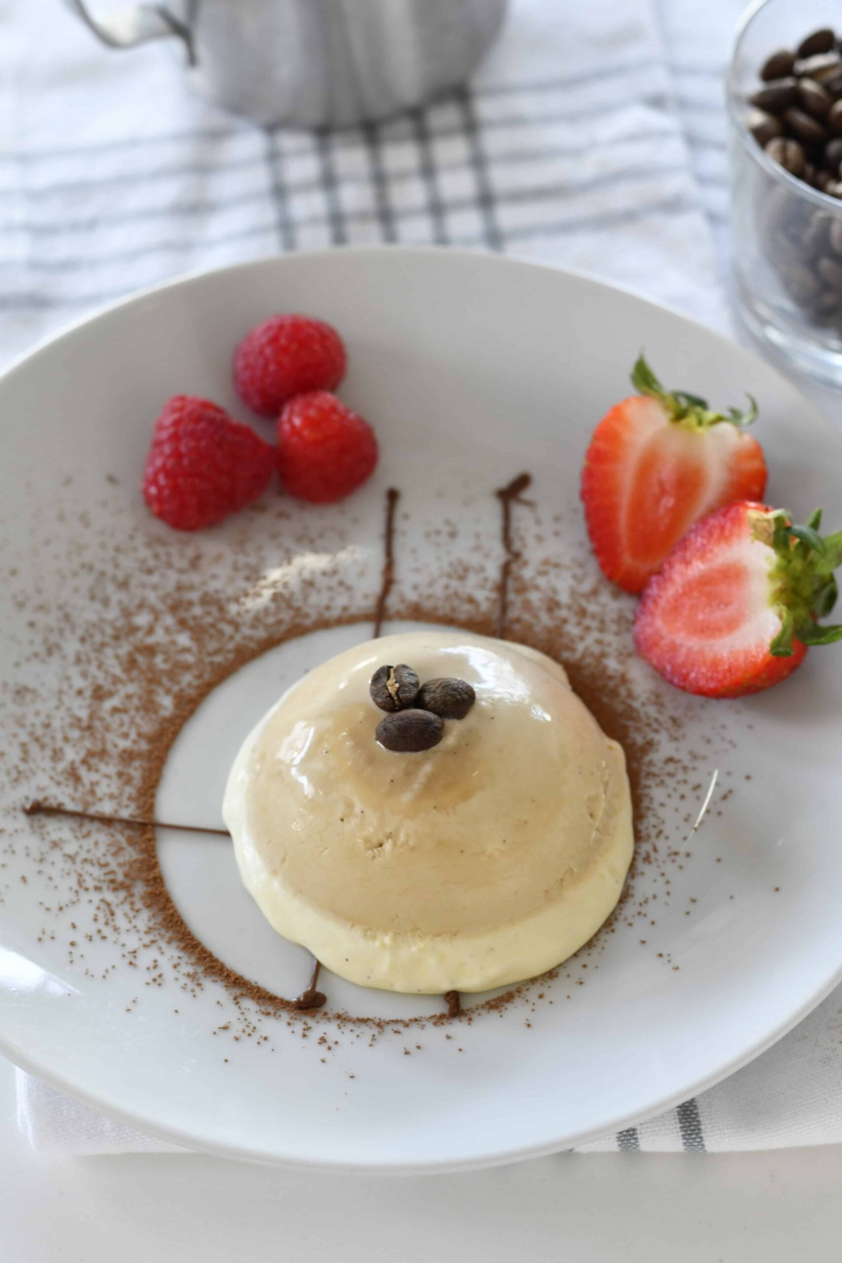 Two-layer Espresso & White Chocolate Italian Semifreddo
