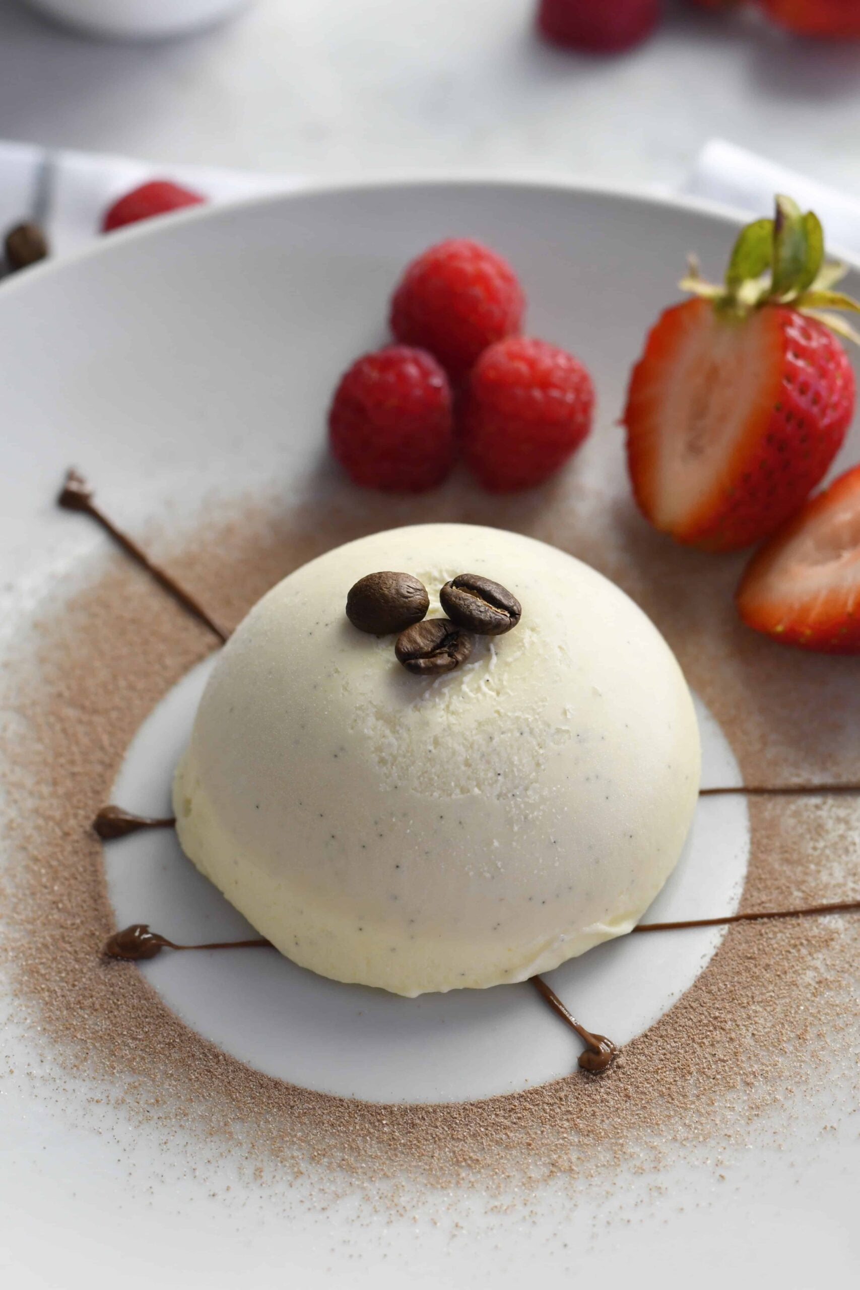 Two-layer Espresso & White Chocolate Italian Semifreddo