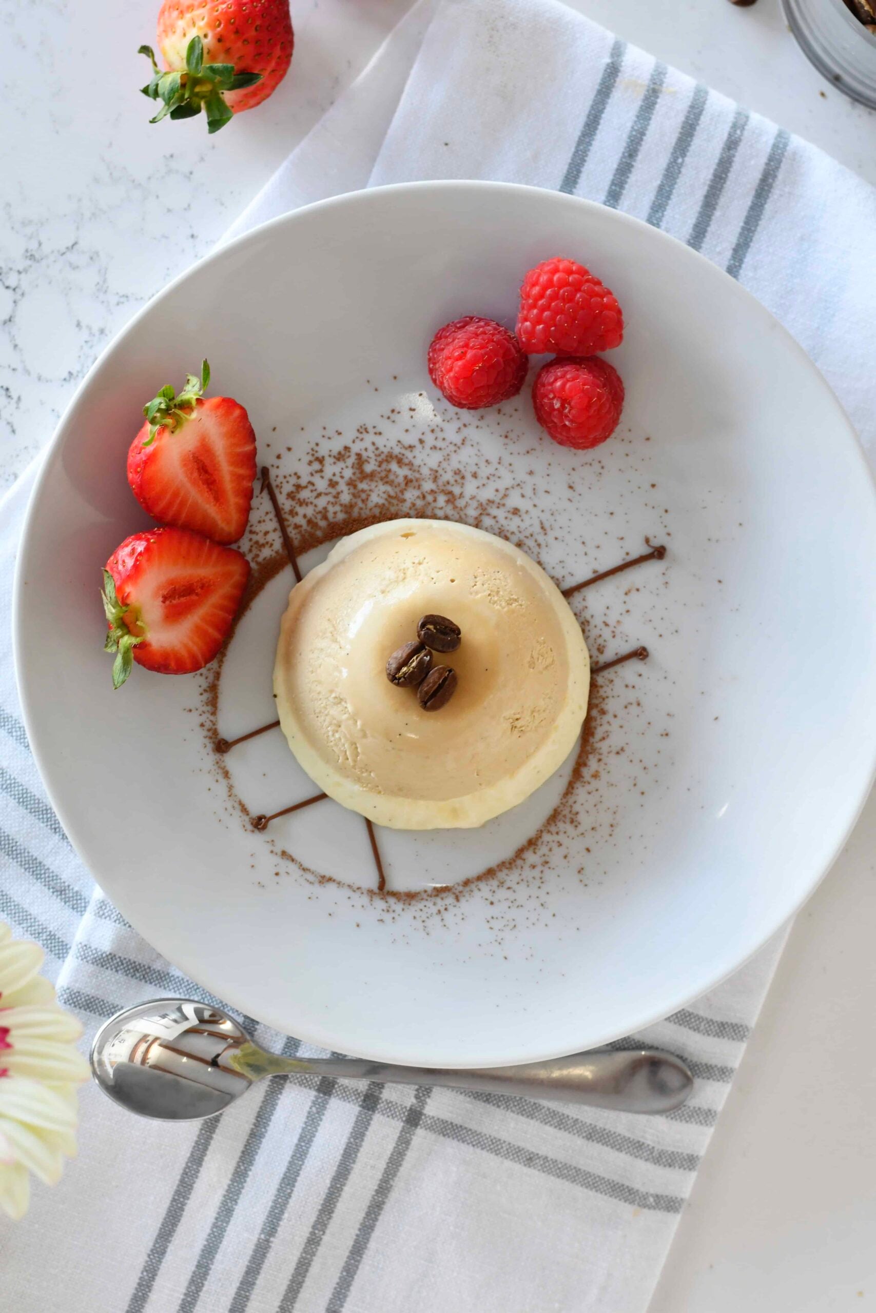 Two-layer Espresso & White Chocolate Italian Semifreddo