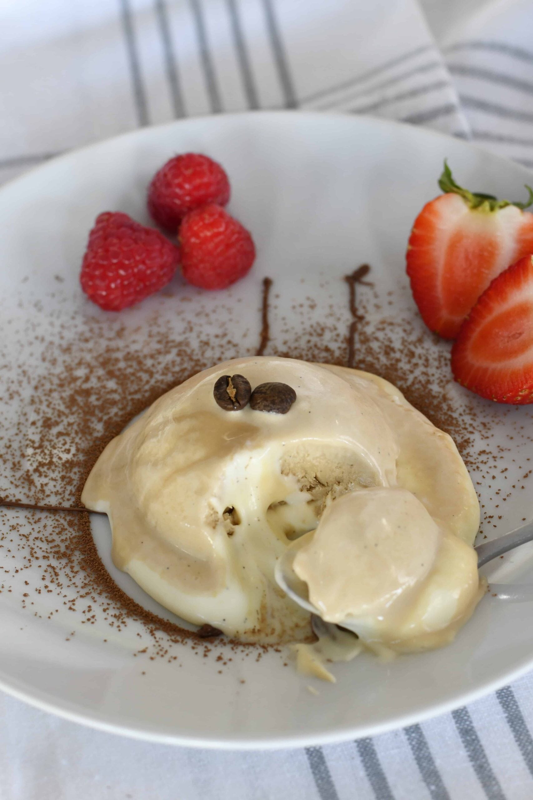Two-layer Espresso & White Chocolate Italian Semifreddo