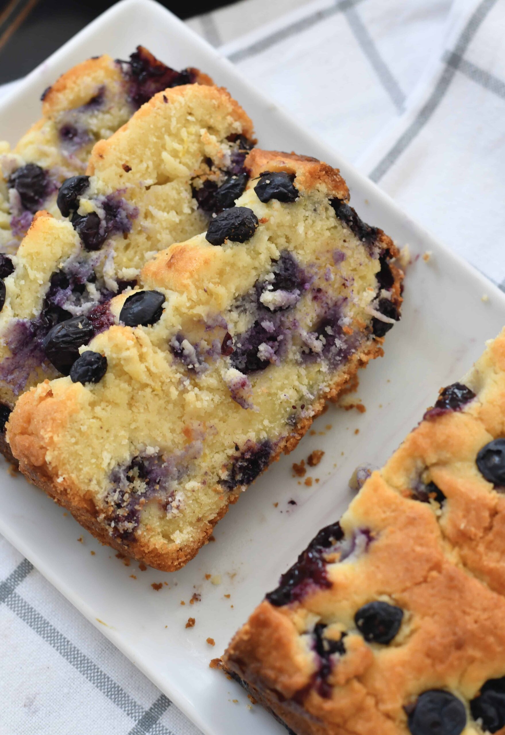 Gluten-Free Blueberry Lemon Loaf Cake