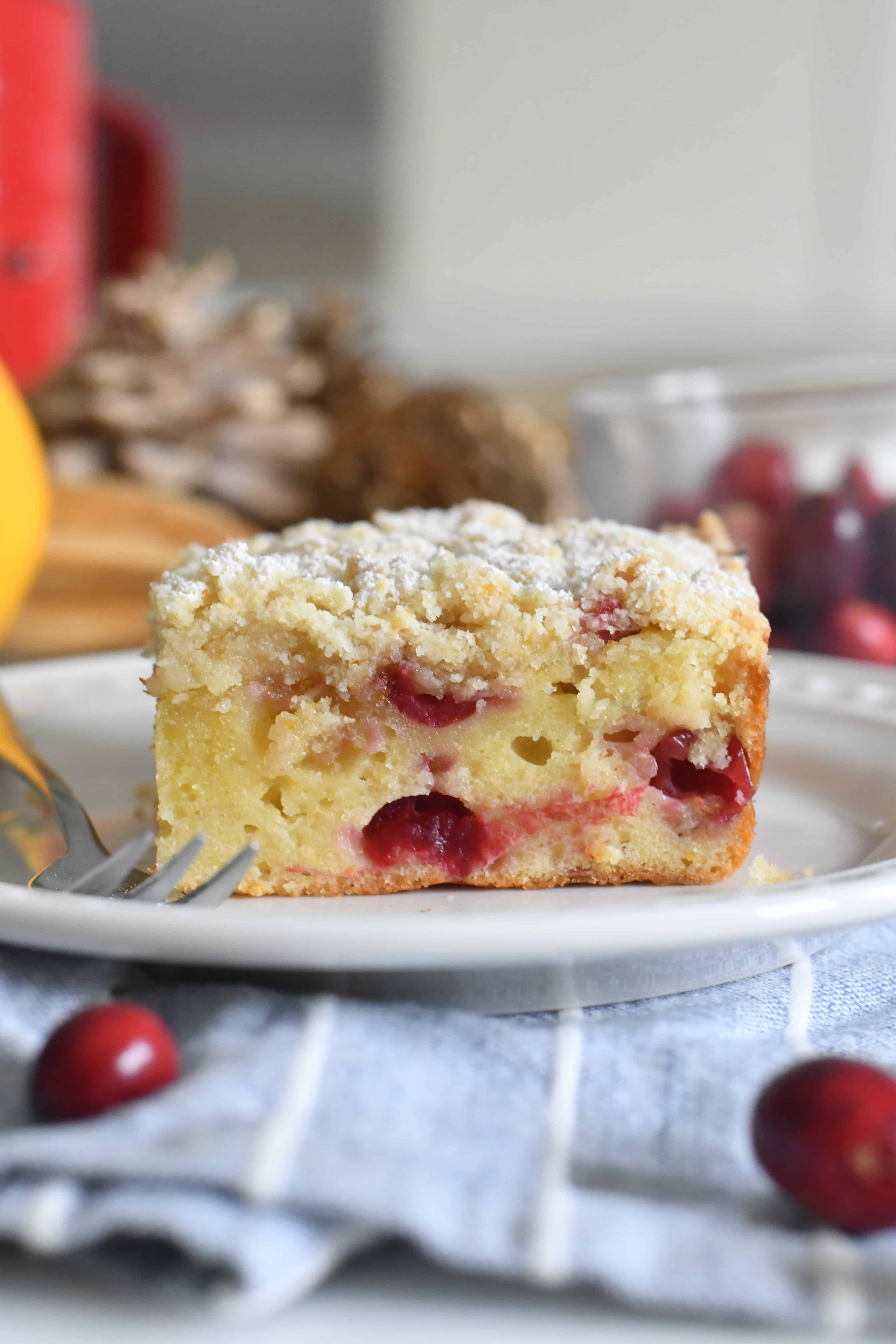 Cranberry Orange Crumble Cake