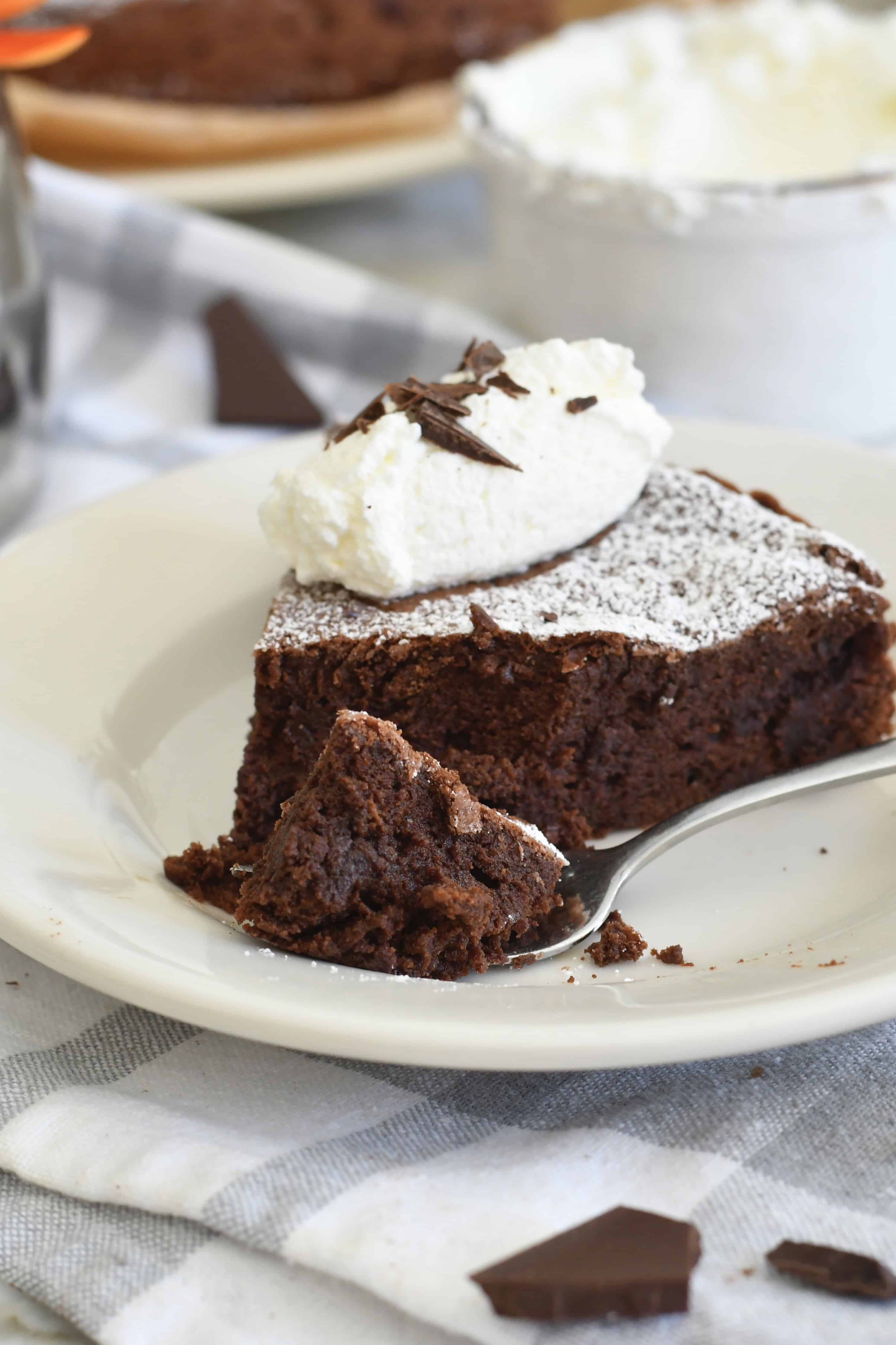 Classic Torta Tenerina — Italian Flourless Chocolate Cake