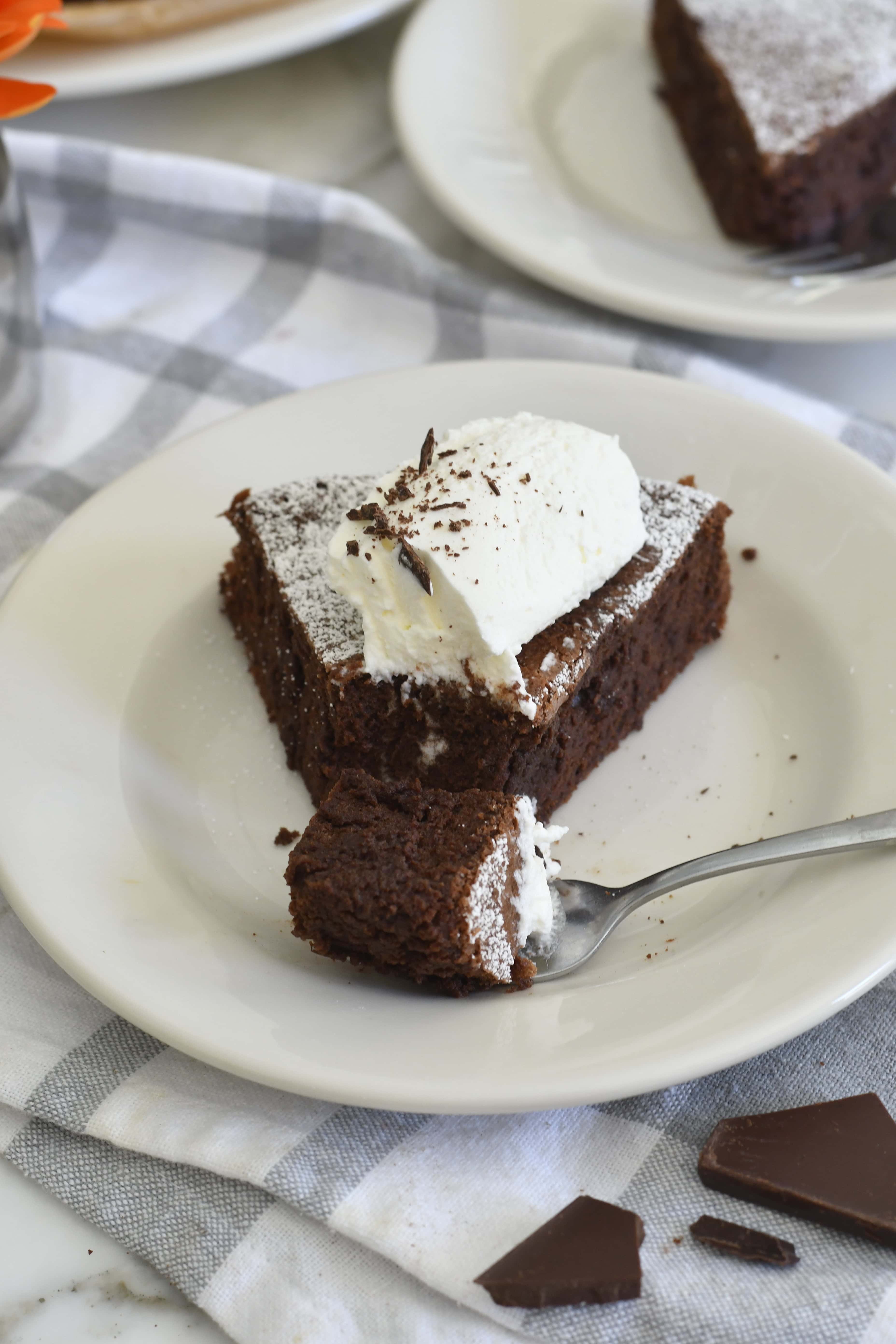 Classic Torta Tenerina — Italian Flourless Chocolate Cake