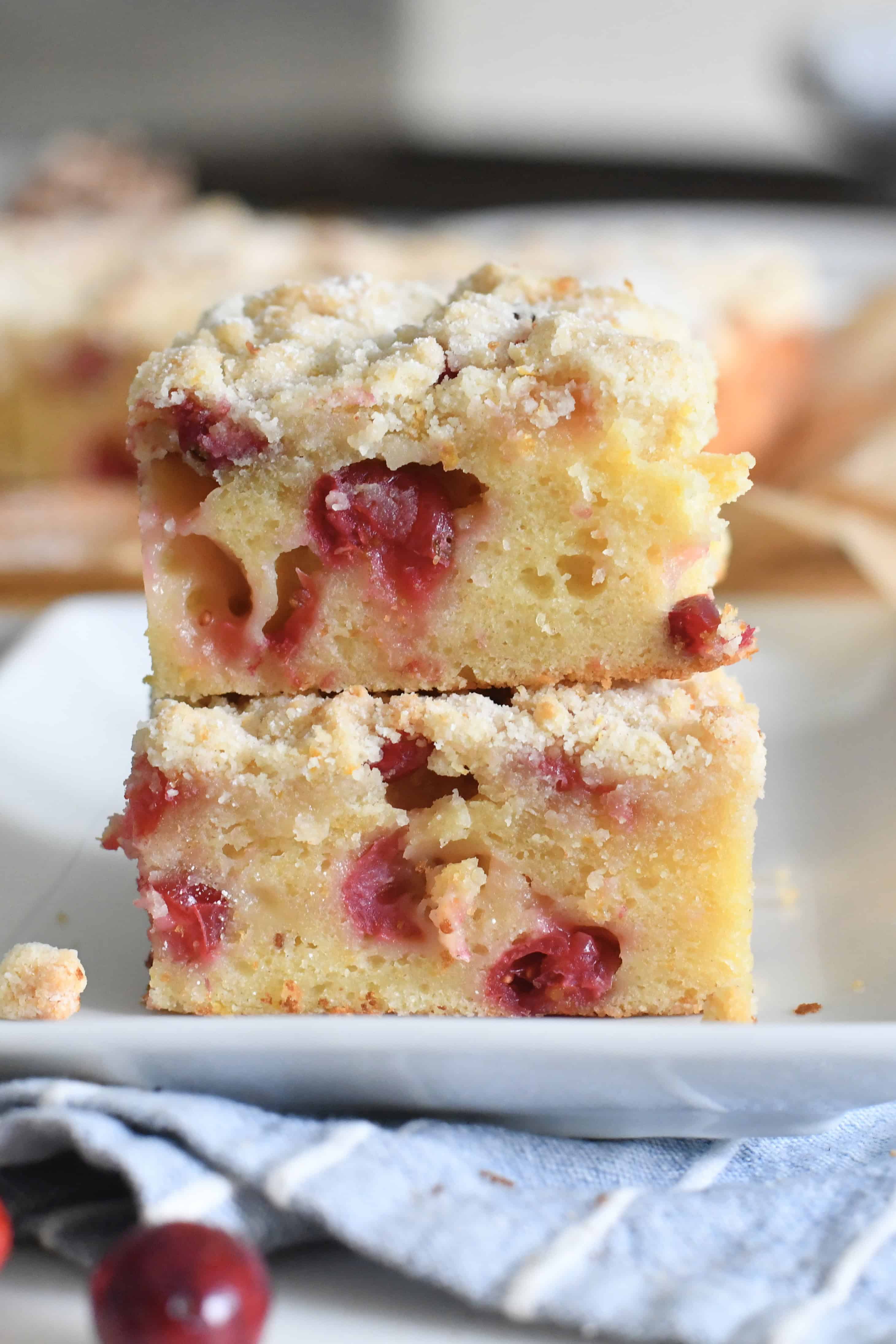 Cranberry Orange Crumble Cake