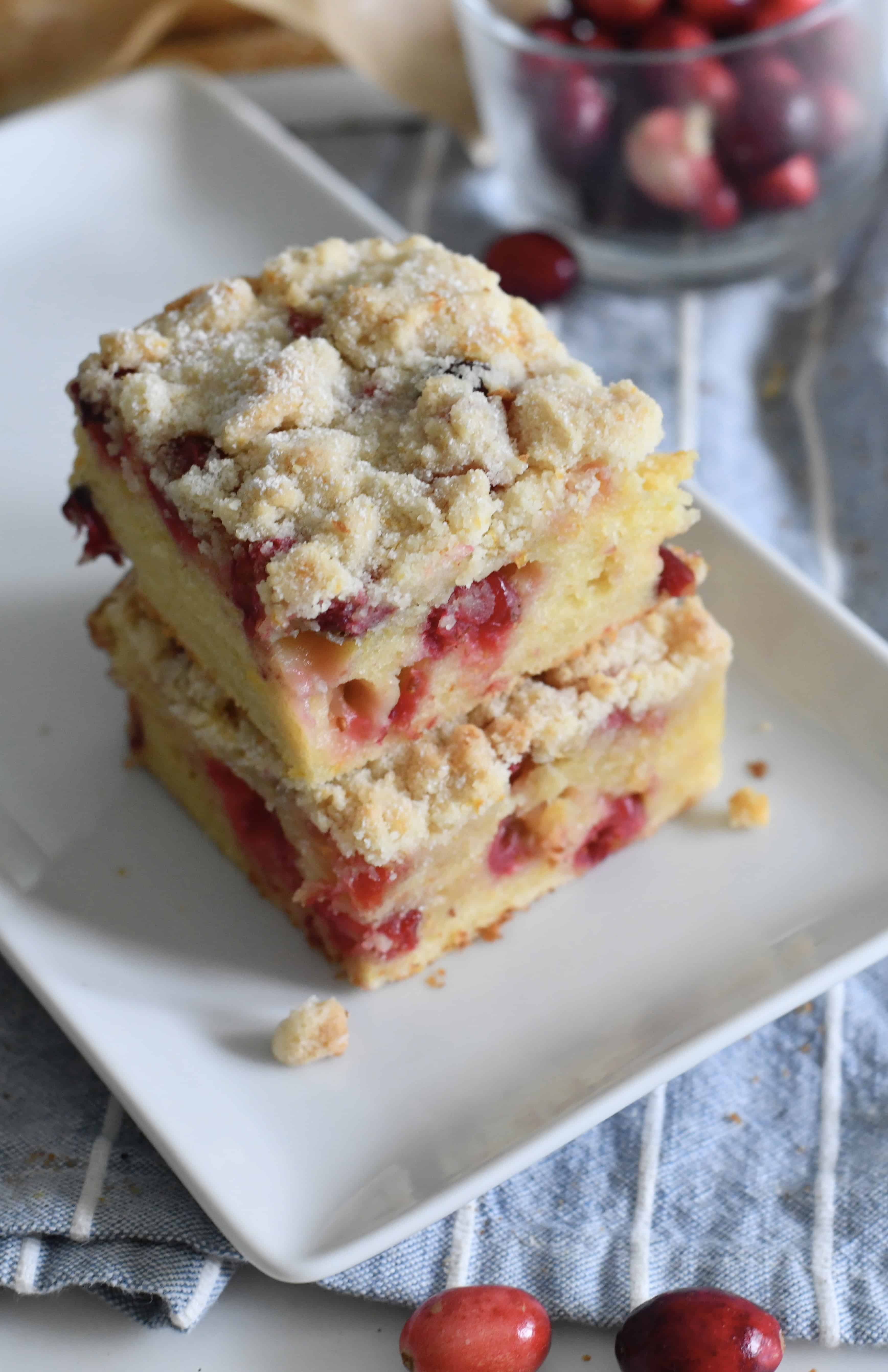 Cranberry Orange Crumble Cake