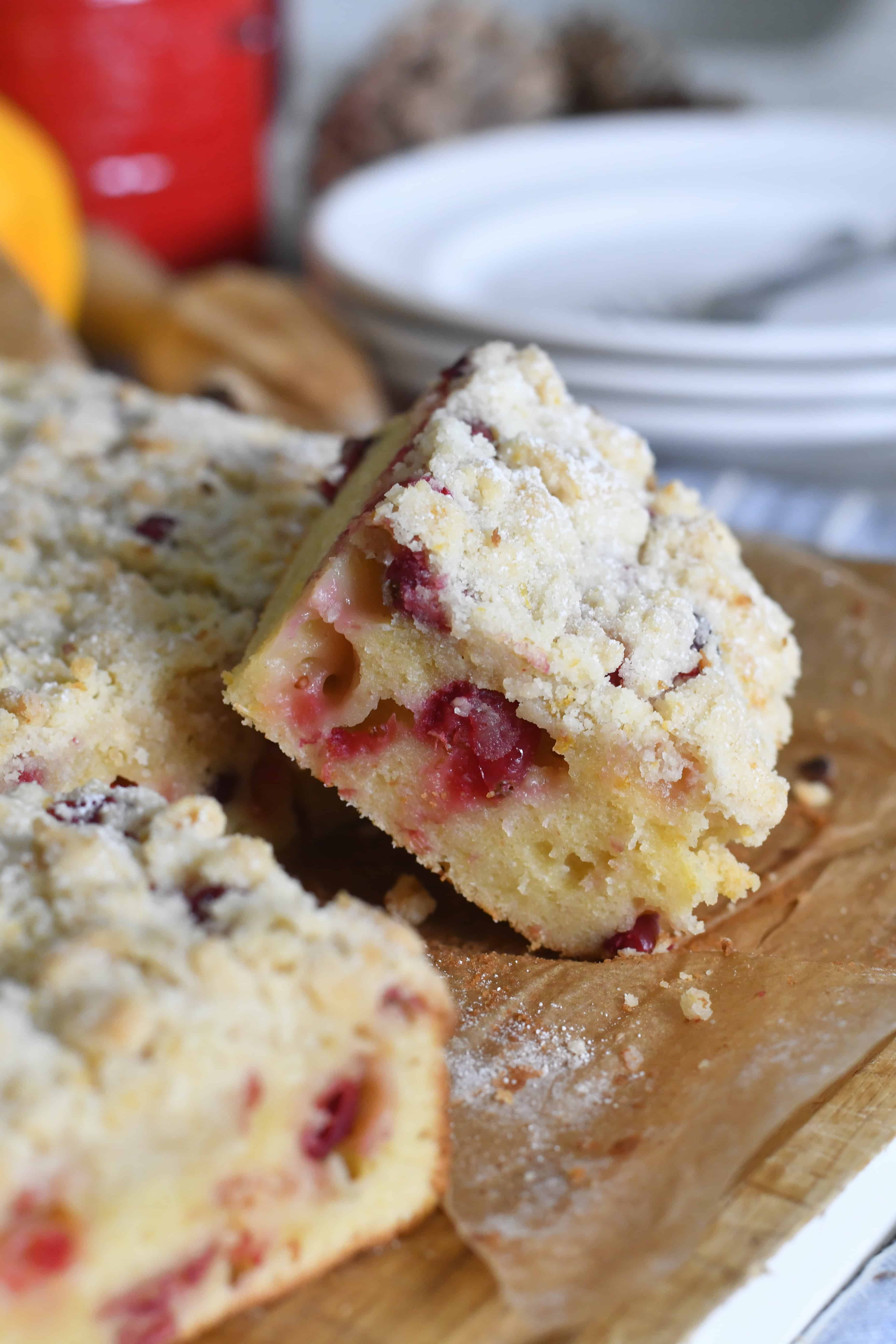 Cranberry Orange Crumble Cake