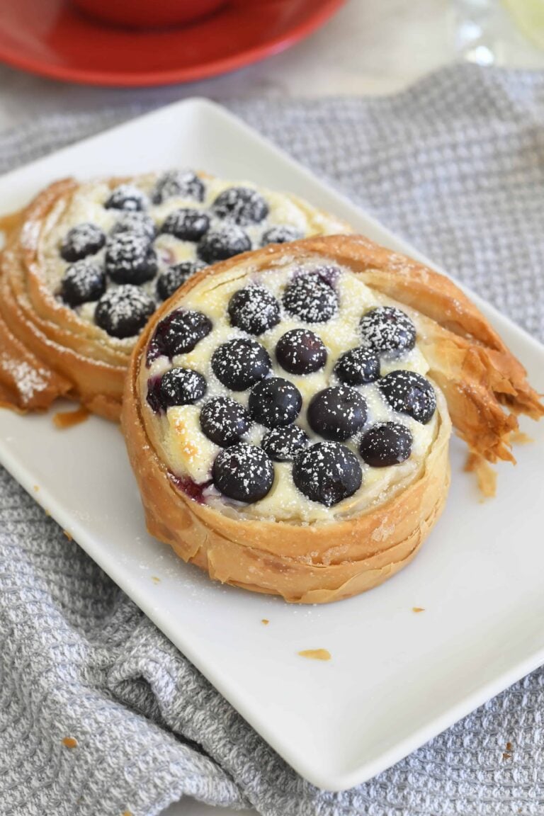 cheesecake tart with phyllo dough