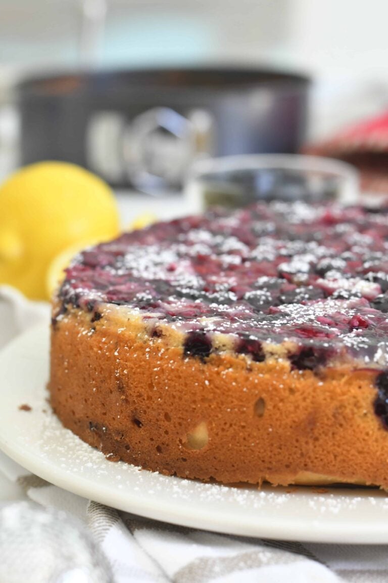 Easy Upside Down Berry Cake Recipe with Frozen Berries